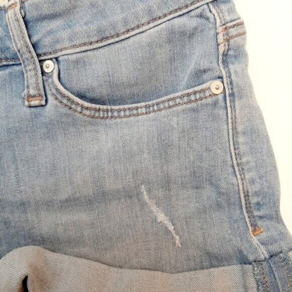 MAVI Ella Mid Rise Ripped Cuff Jean Shorts Sz 25 - Picture 6 of 12